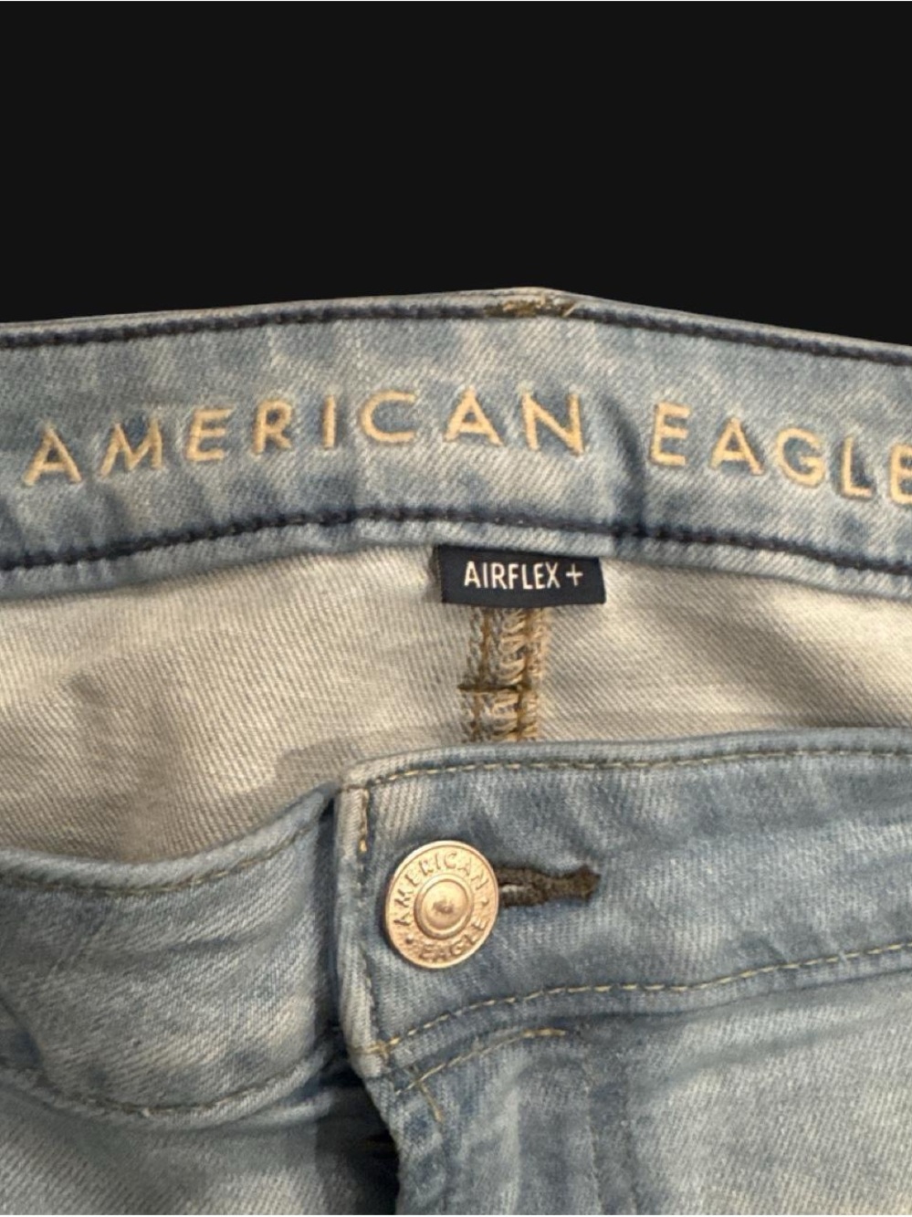 American Eagle Outfitters Athletic Slim Jeans - Faded Light Blue - Picture 2 of 4